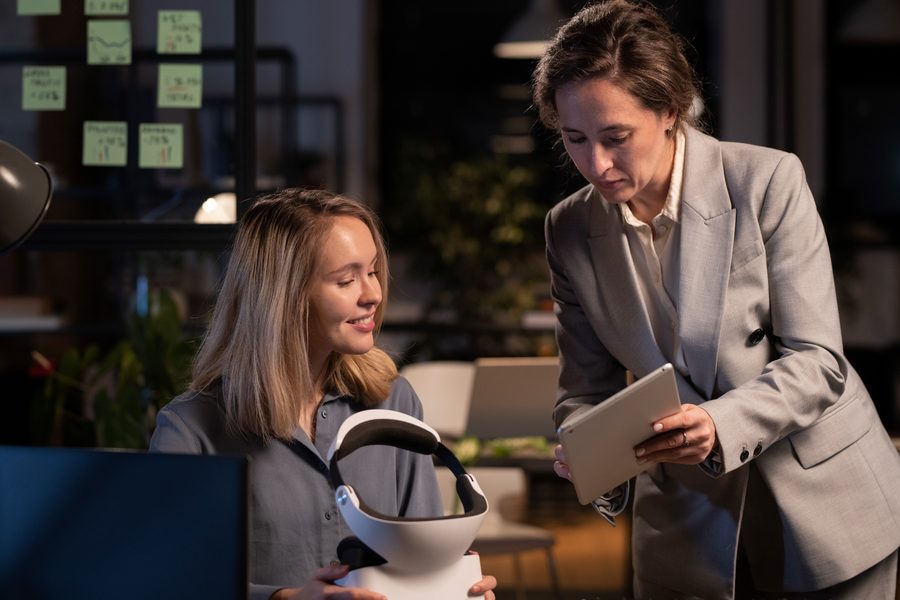 Job seeker using AI salary tool on laptop